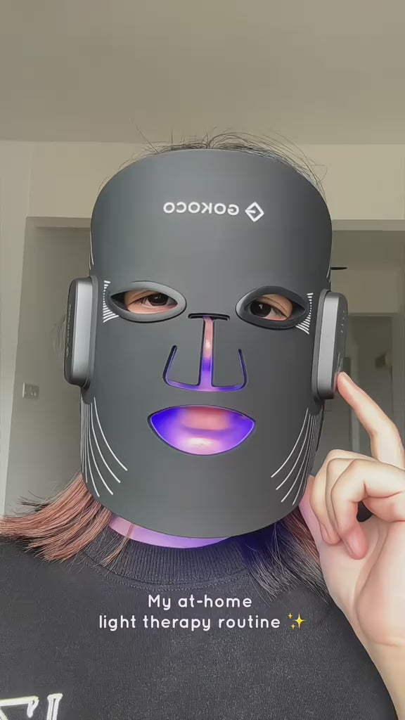 Household Silicone Red-light LED Photon Facial Beauty Mask For The Face